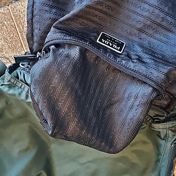 Prada Green Nylon Shoulder Bag - Picture 12 of 16